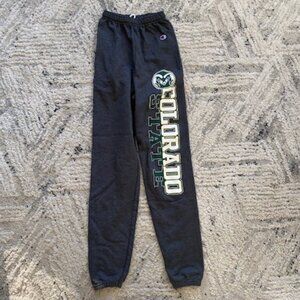 Colorado State University Sweatpants Adult Extra Small Gray Champion